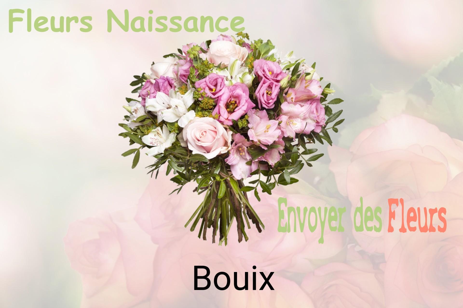 Bouquet de fleurs de naissance livré à Bouix